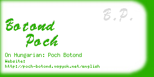 botond poch business card